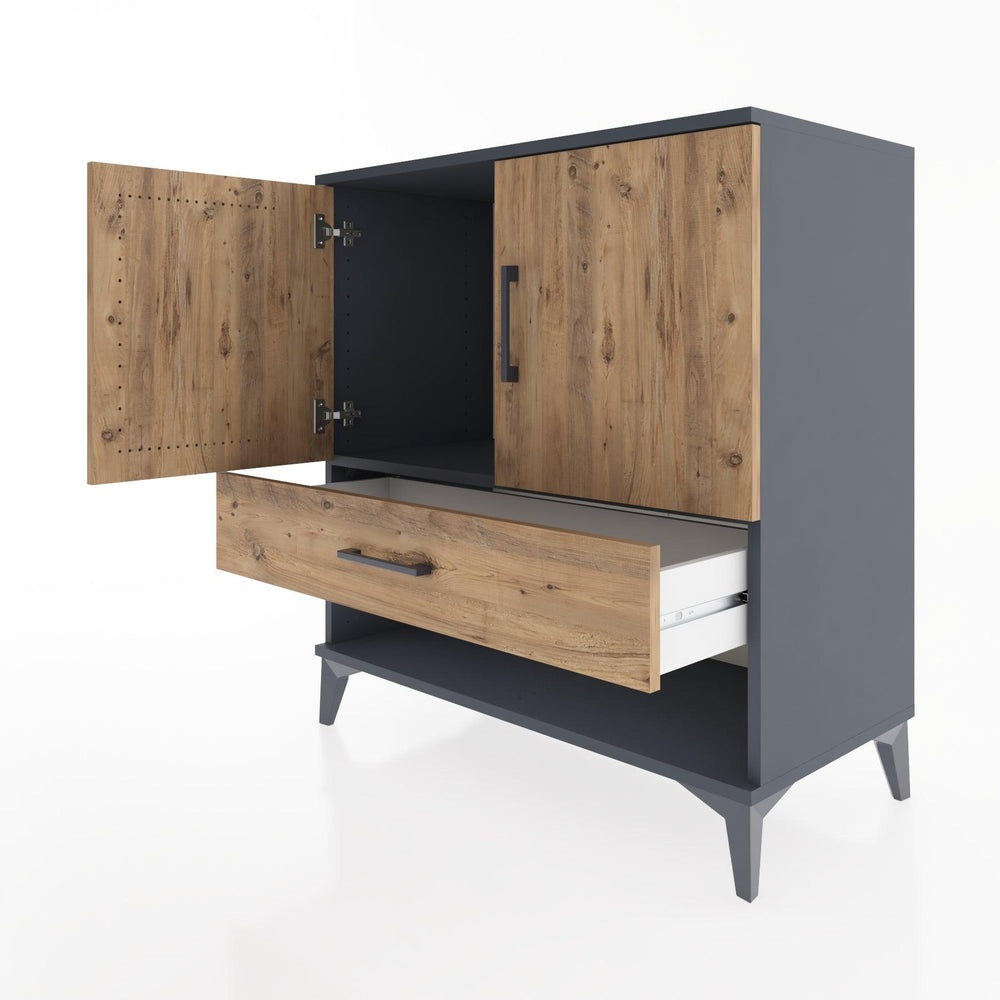 Woodntry Modular Dresser Anthracite 88x44x84 cm Functional F27-2
