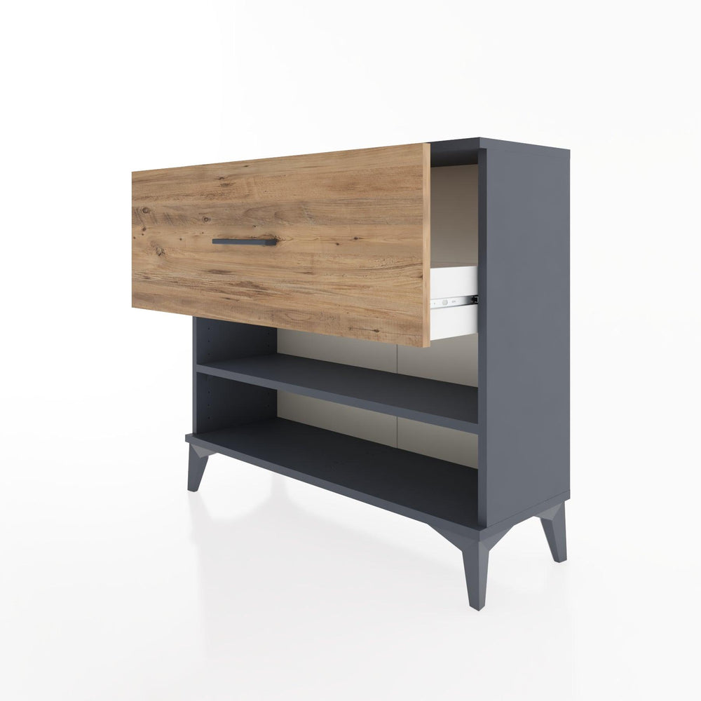 Woodntry Modüler Şifonyer Çekmece ve Raf 88x30x68 cm Antrasit - Woodntry
