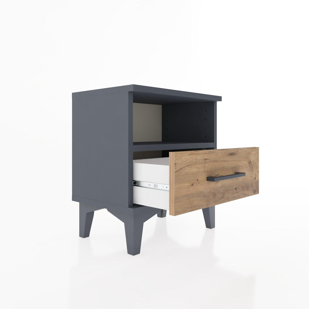 Woodntry Modüler Komodin Raf ve Çekmece 44x30x36 cm Antrasit - Woodntry