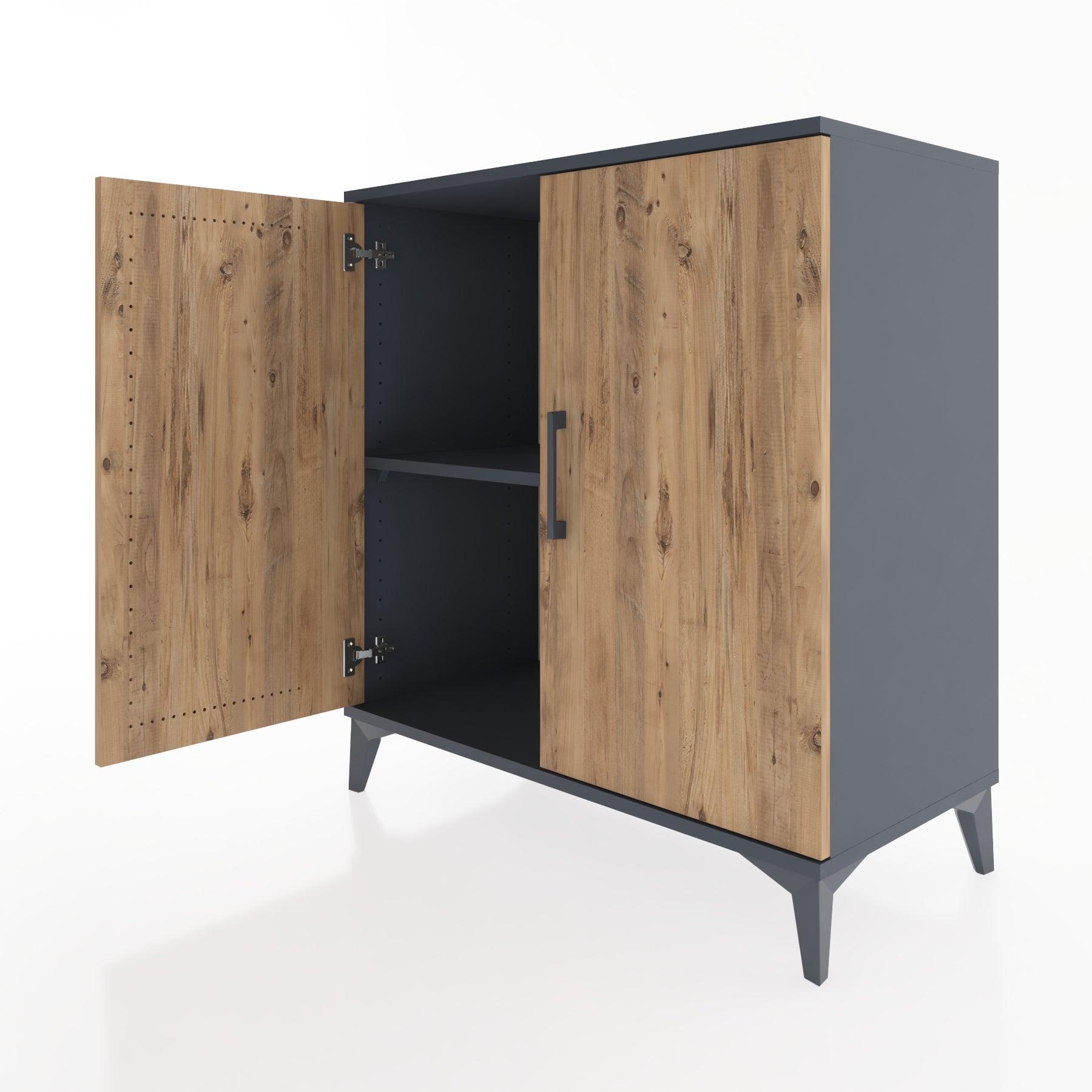 Woodntry Modular Dresser Anthracite 88x44x84 cm Covered K89-2