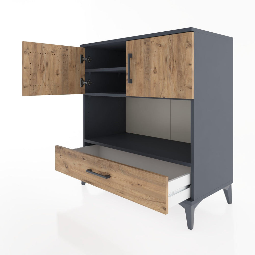 Woodntry Modular Dresser Anthracite 88x44x84 cm Functional F95-2