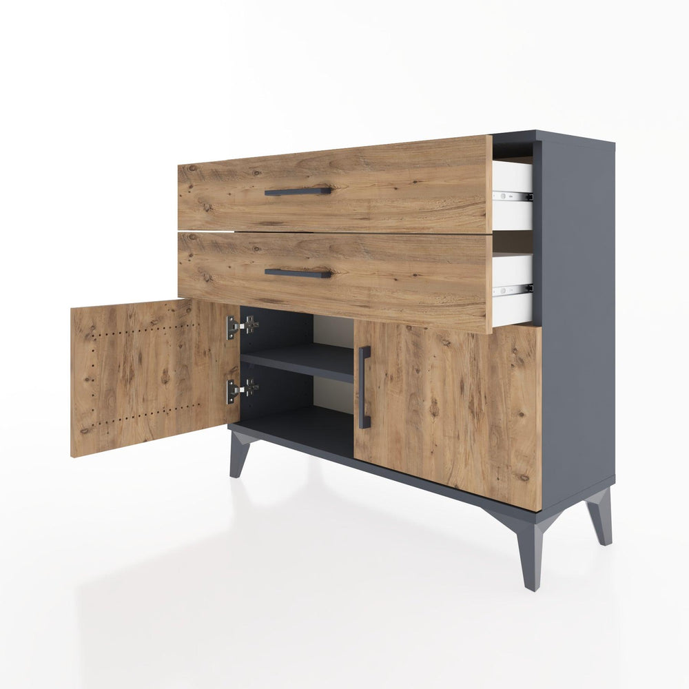 Woodntry Modüler Şifonyer Kapak ve Çekmeceli V3 88x30x68 cm Aytaşı - Woodntry