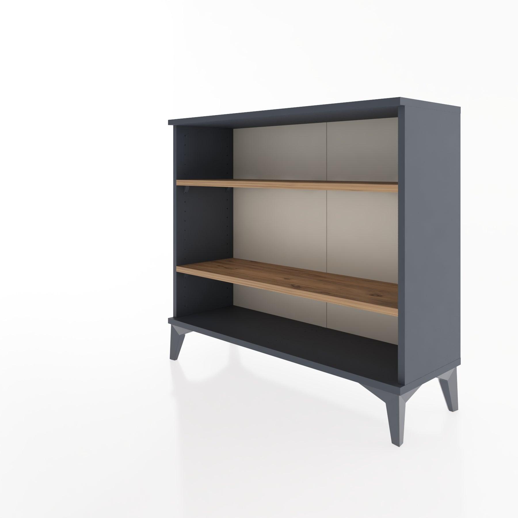 Woodntry Modüler Şifonyer İki Raflı 88x30x68 cm Antrasit - Woodntry