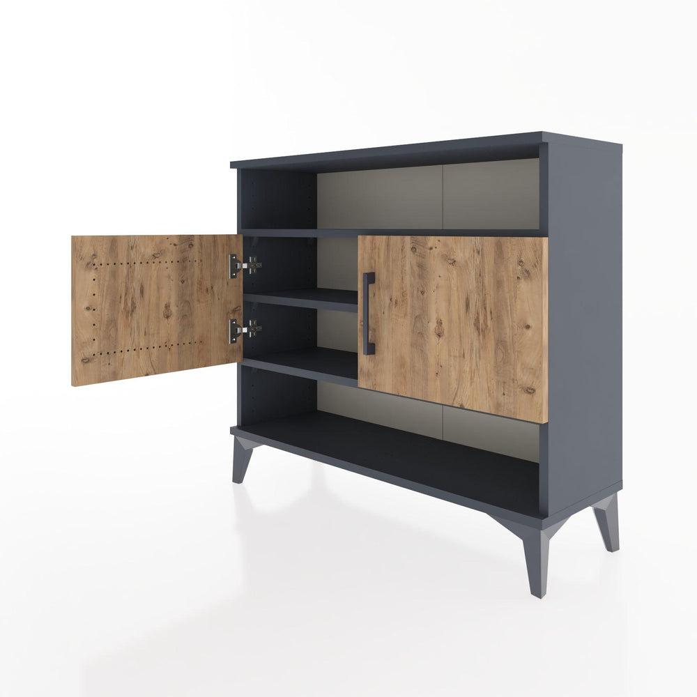 Woodntry Modüler Şifonyer Raf ve İki Kapaklı V3 88x30x68 cm Çam - Woodntry