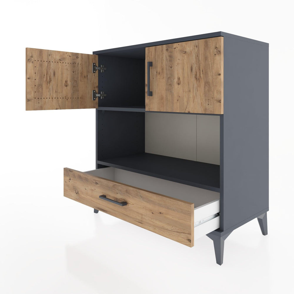 Woodntry Modular Dresser Anthracite 88x44x84 cm Functional F96-2