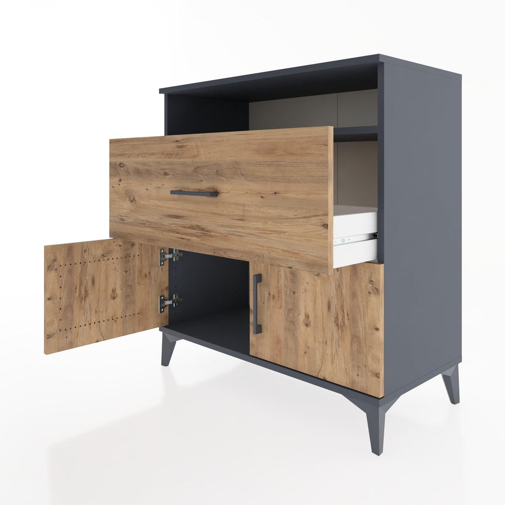 Woodntry Modular Dresser Anthracite 88x44x84 cm Functional F118-2