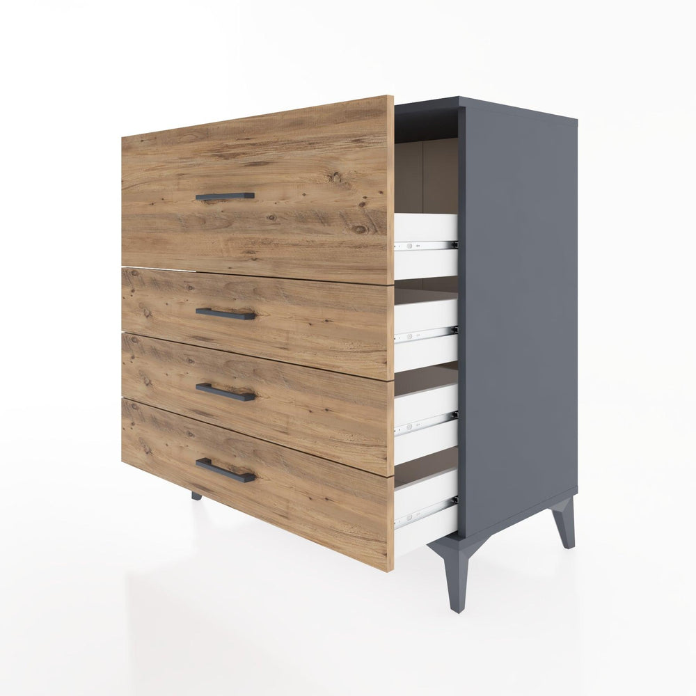 Woodntry Modular Dresser Anthracite 88x44x84 cm Drawer C7-2