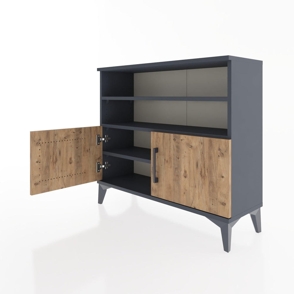 Woodntry Modüler Şifonyer Raf Çekmece Kapaklı 88x30x68 cm Çam - Woodntry