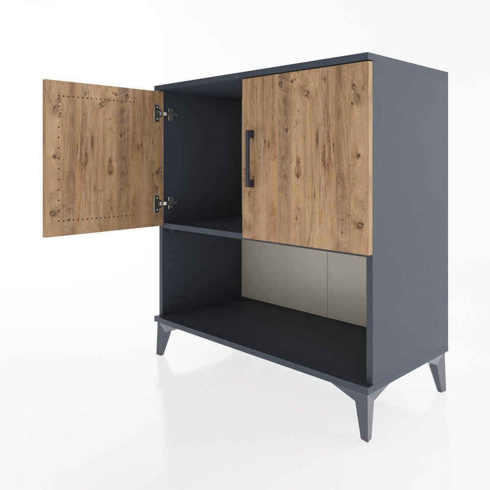 Woodntry Modular Dresser Anthracite 88x44x84 cm with Cover and Shelf KR45-2