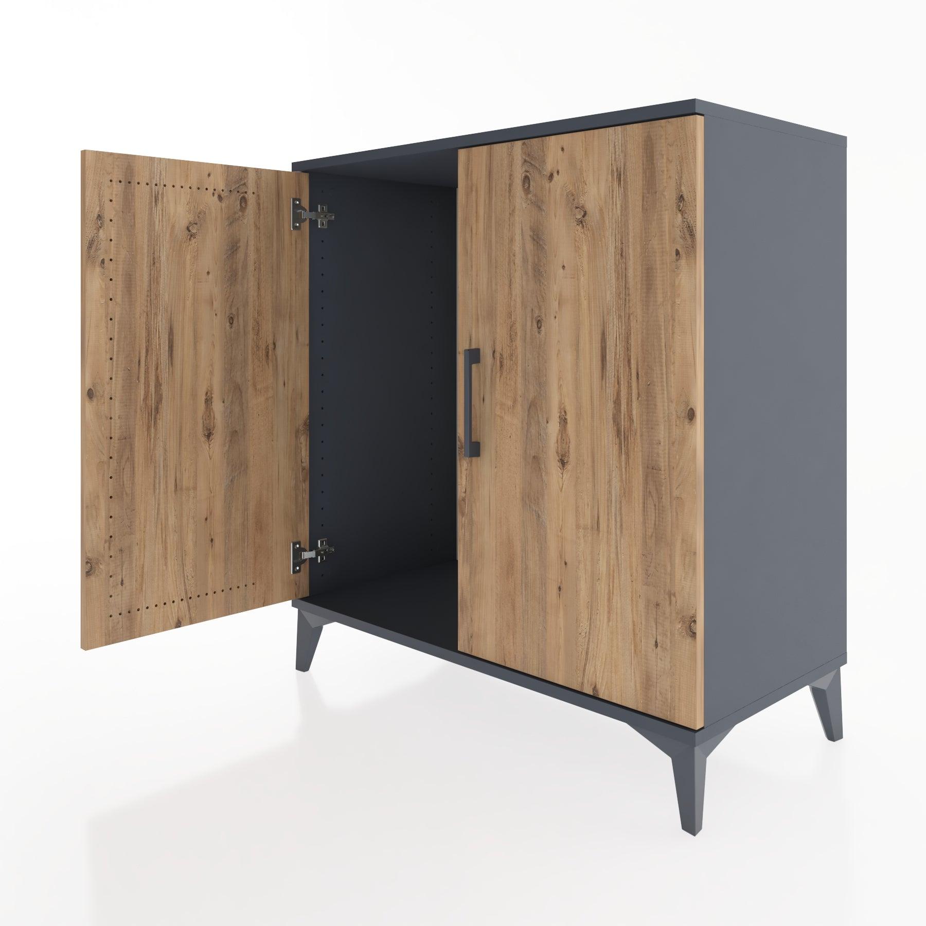Woodntry Modular Dresser Anthracite 88x44x84 cm Covered K90-2