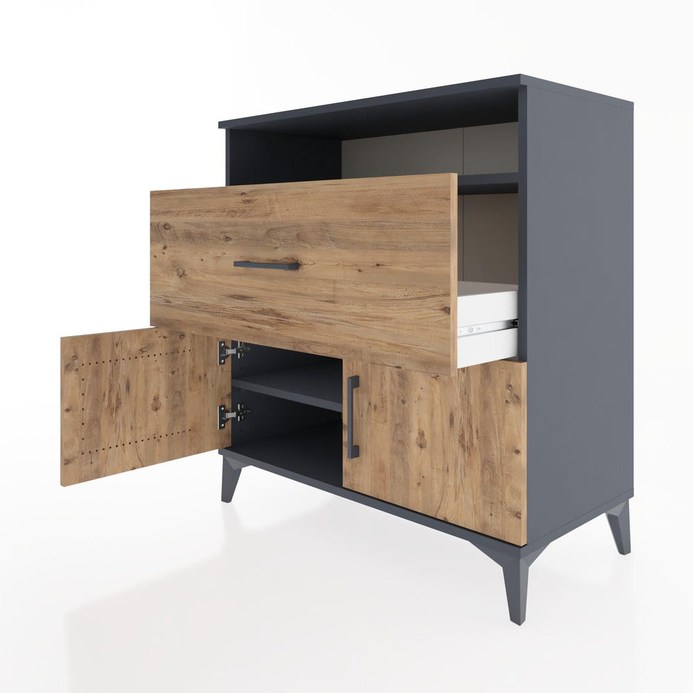 Woodntry Modular Dresser Anthracite 88x44x84 cm Functional F117-2