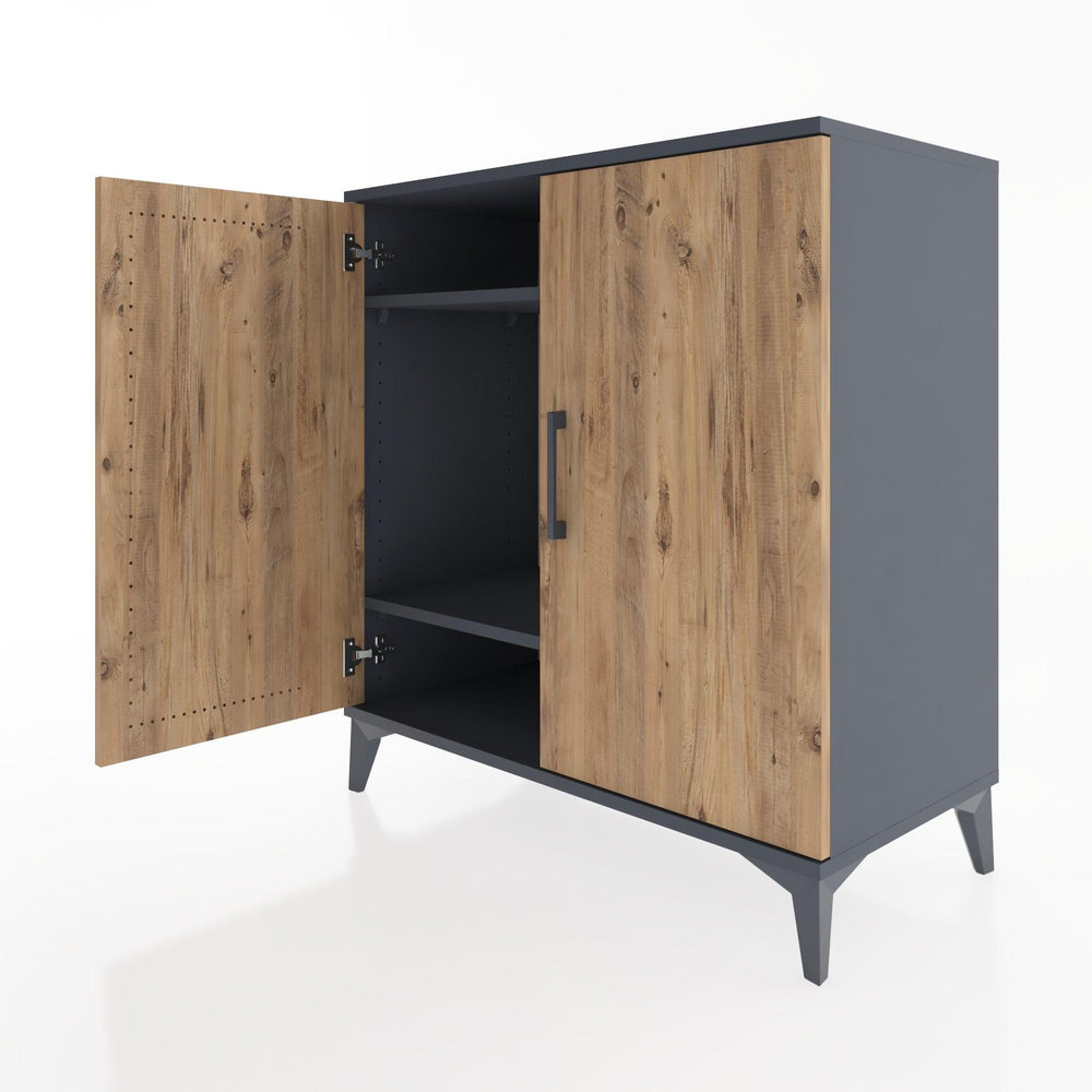 Woodntry Modüler Şifonyer Antrasit 88x44x84 cm Kapaklı K87-2