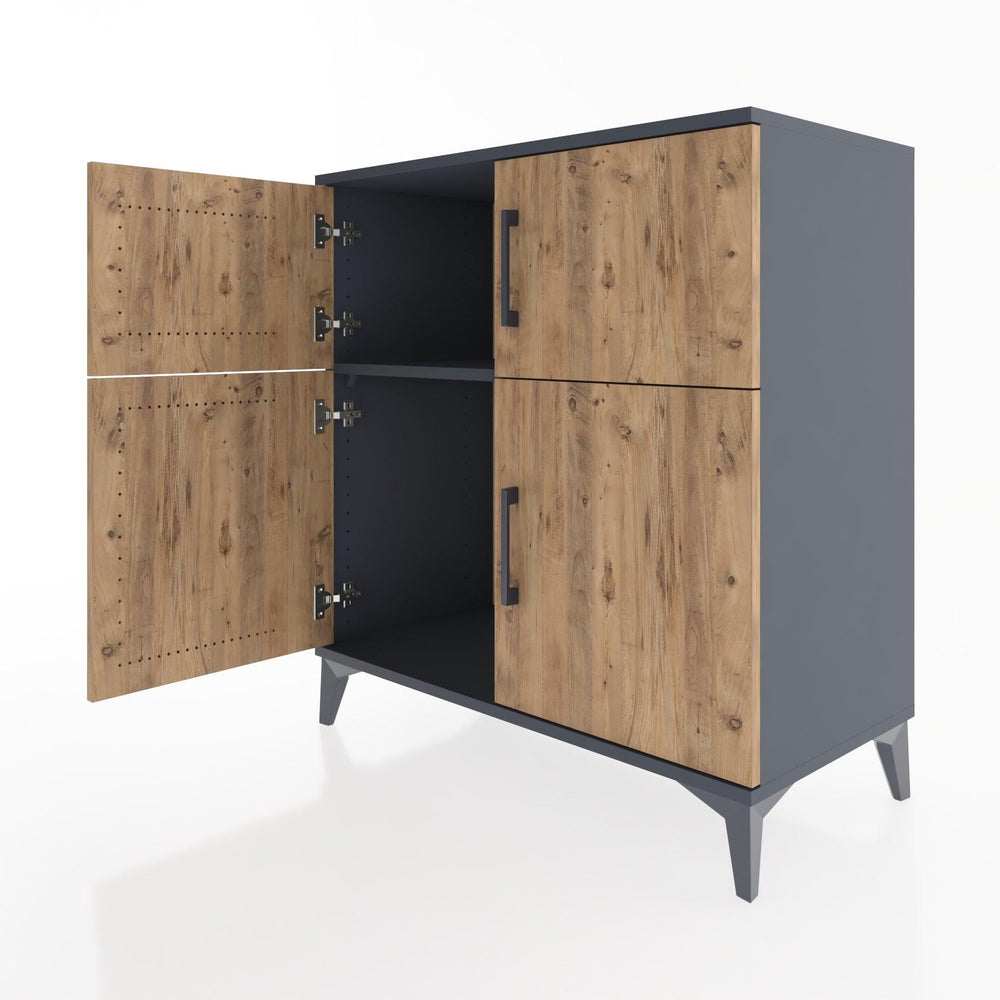 Woodntry Modular Dresser Anthracite 88x44x84 cm Covered K57-2