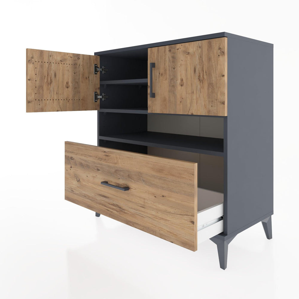 Woodntry Modular Dresser Anthracite 88x44x84 cm Functional F111-2