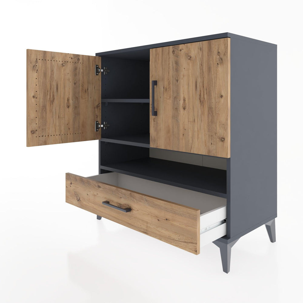Woodntry Modular Dresser Anthracite 88x44x84 cm Functional F29-2