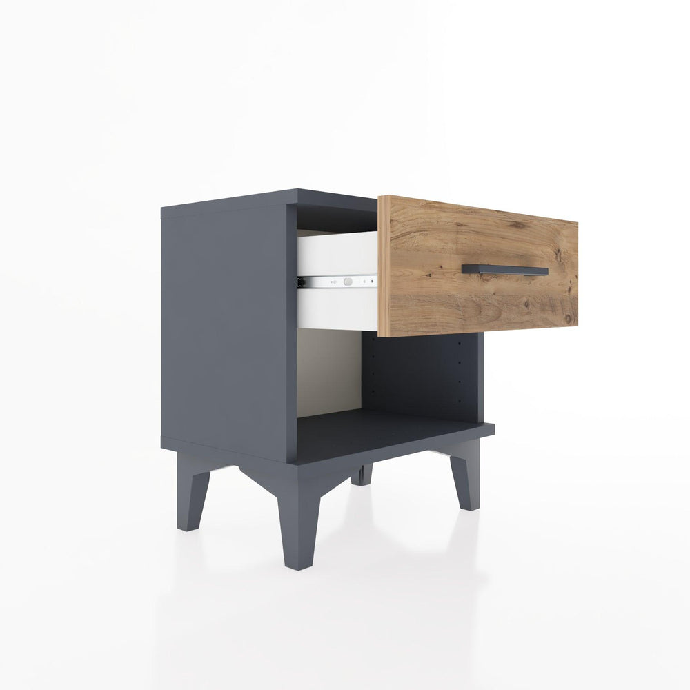 Woodntry Modüler Komodin Çekmece ve Raf 44x30x36 cm Antrasit - Woodntry