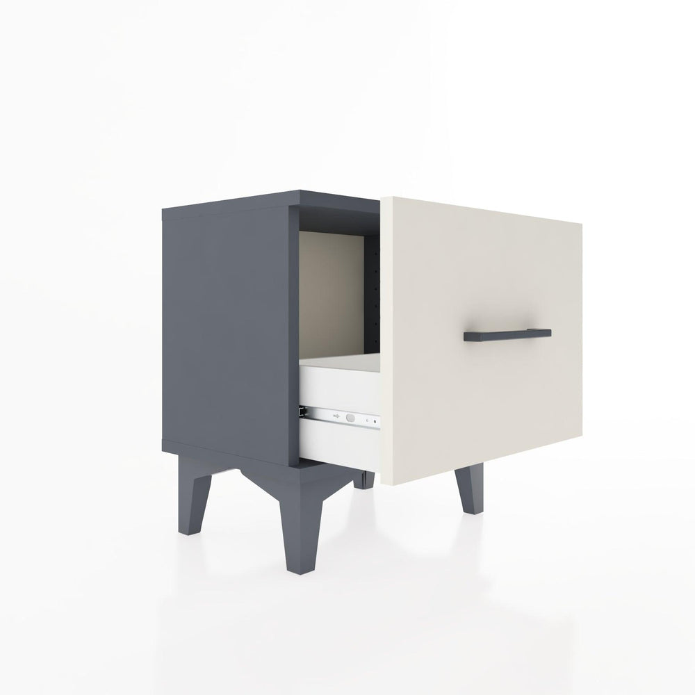 Woodntry Modüler Komodin Tek Çekmeceli 44x30x36 cm Antrasit - Woodntry