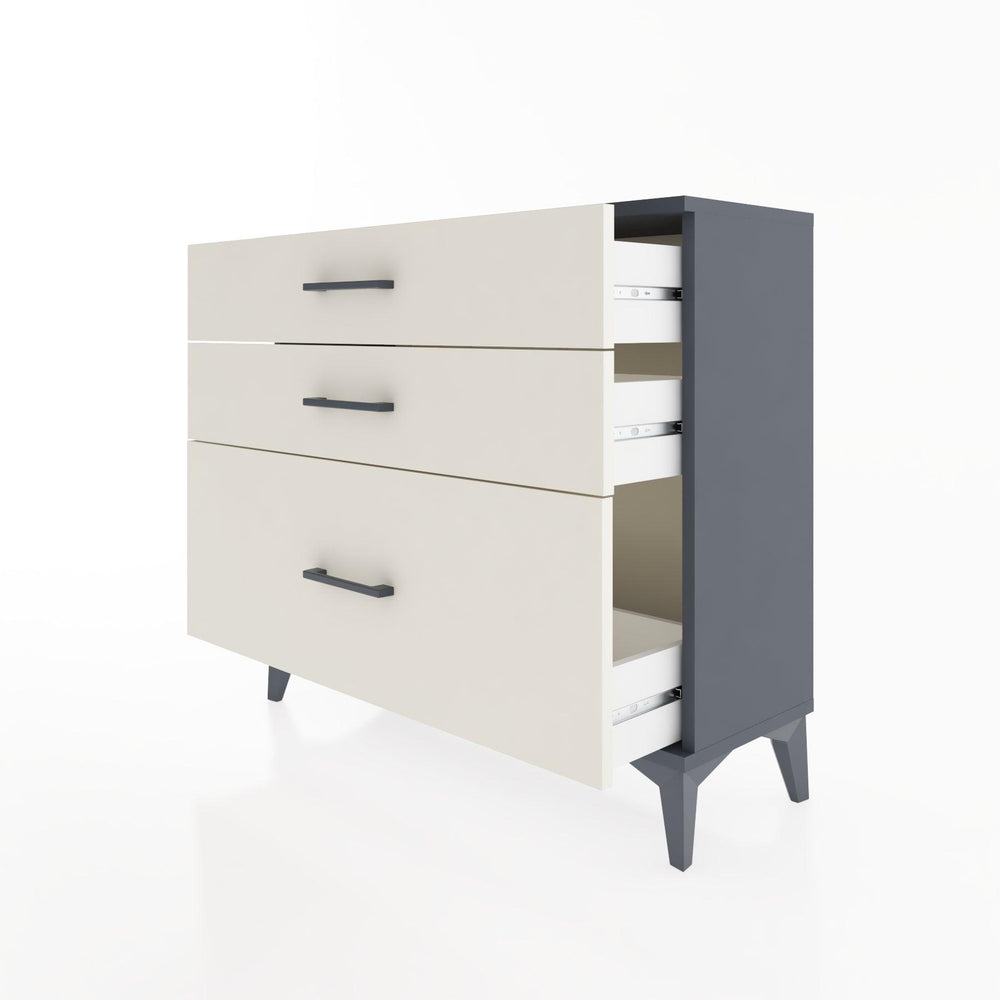 Woodntry Modüler Şifonyer Üç Çekmeceli V3 88x30x68 cm Antrasit - Woodntry