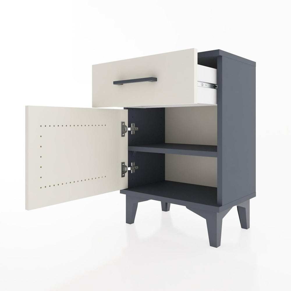 Woodntry Modüler Komodin Çekmece ve Kapaklı 44x30x52 cm Antrasit - Woodntry