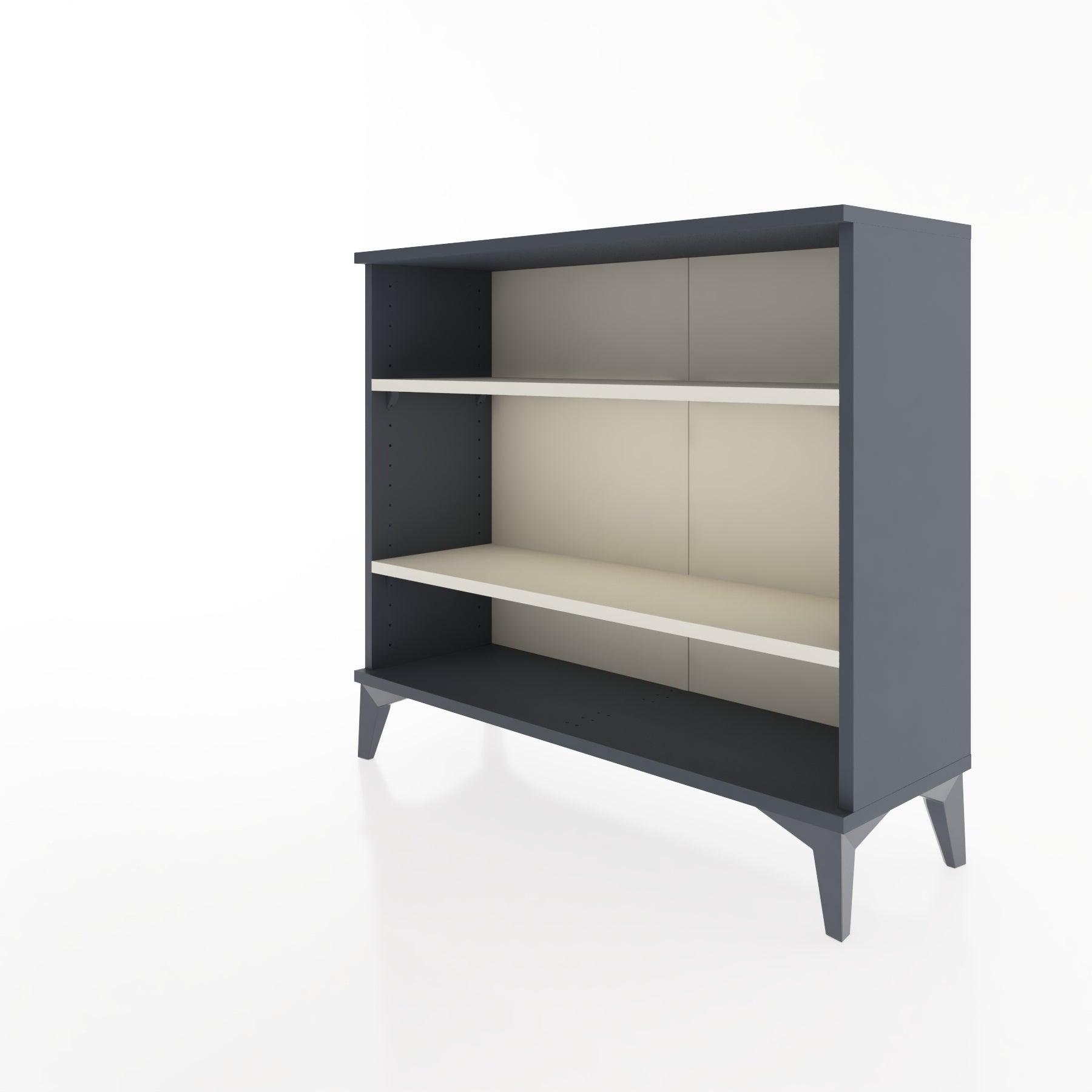 Woodntry Modüler Şifonyer İki Raflı 88x30x68 cm Antrasit - Woodntry