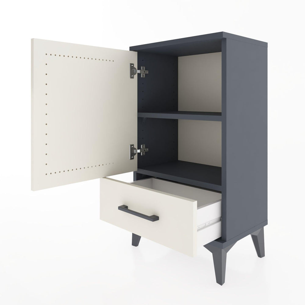 Woodntry Modüler Komodin Çekmece ve Kapaklı V3 44x30x68 cm Antrasit - Woodntry