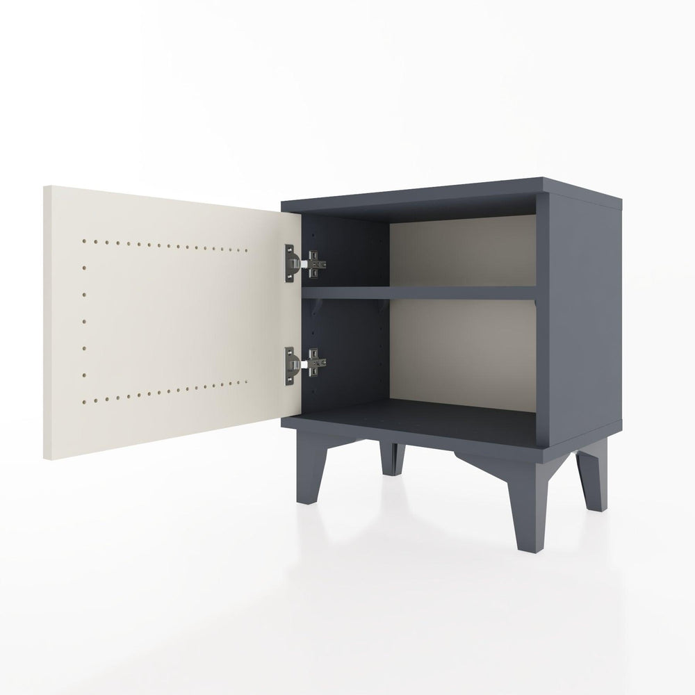 Woodntry Modüler Komodin Tek Kapaklı 44x30x36 cm Antrasit - Woodntry