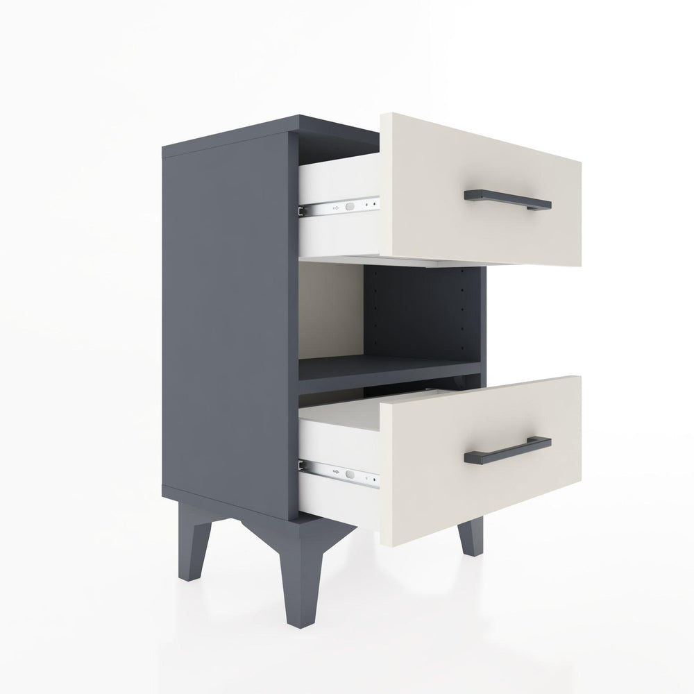 Woodntry Modüler Komodin Çekmece ve Raf 44x30x52 cm Antrasit - Woodntry