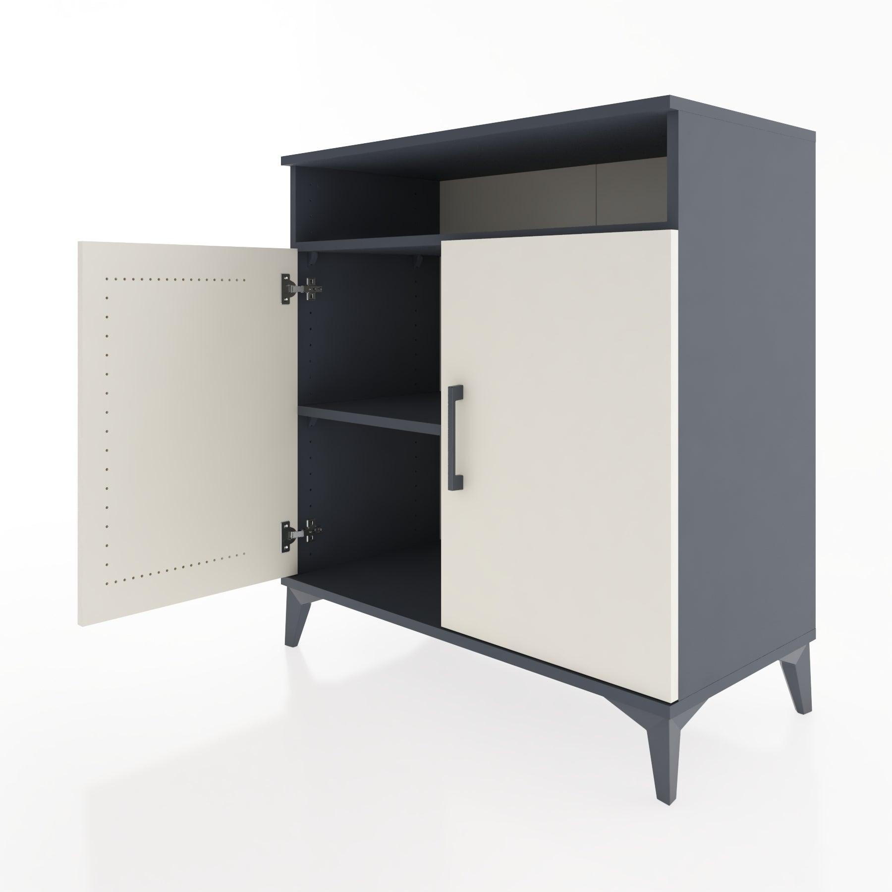 Woodntry Modular Dresser Anthracite 88x44x84 cm with Cover and Shelf KR84-2