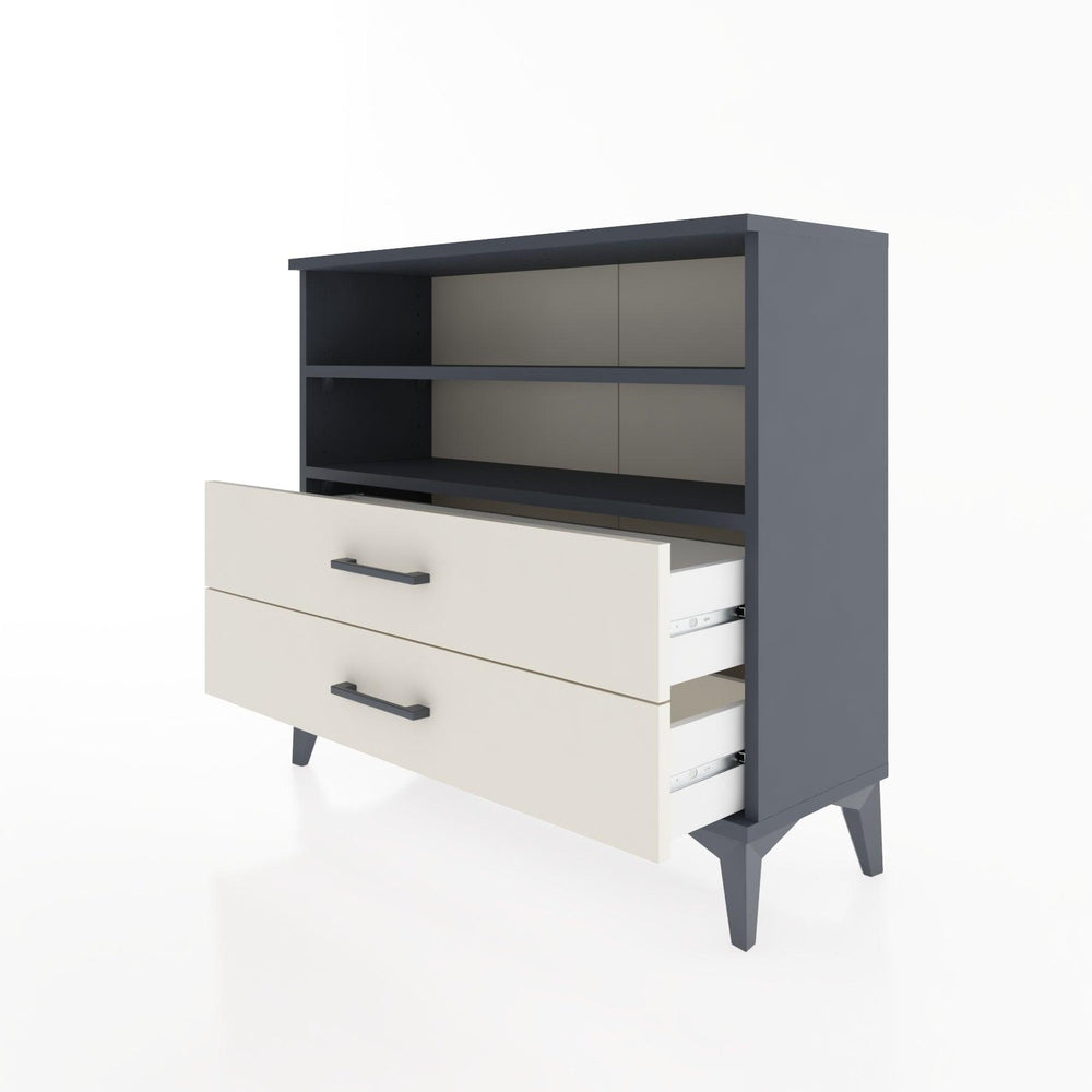 Woodntry Modüler Şifonyer İki Çekmeceli V2 88x30x68 cm Antrasit - Woodntry