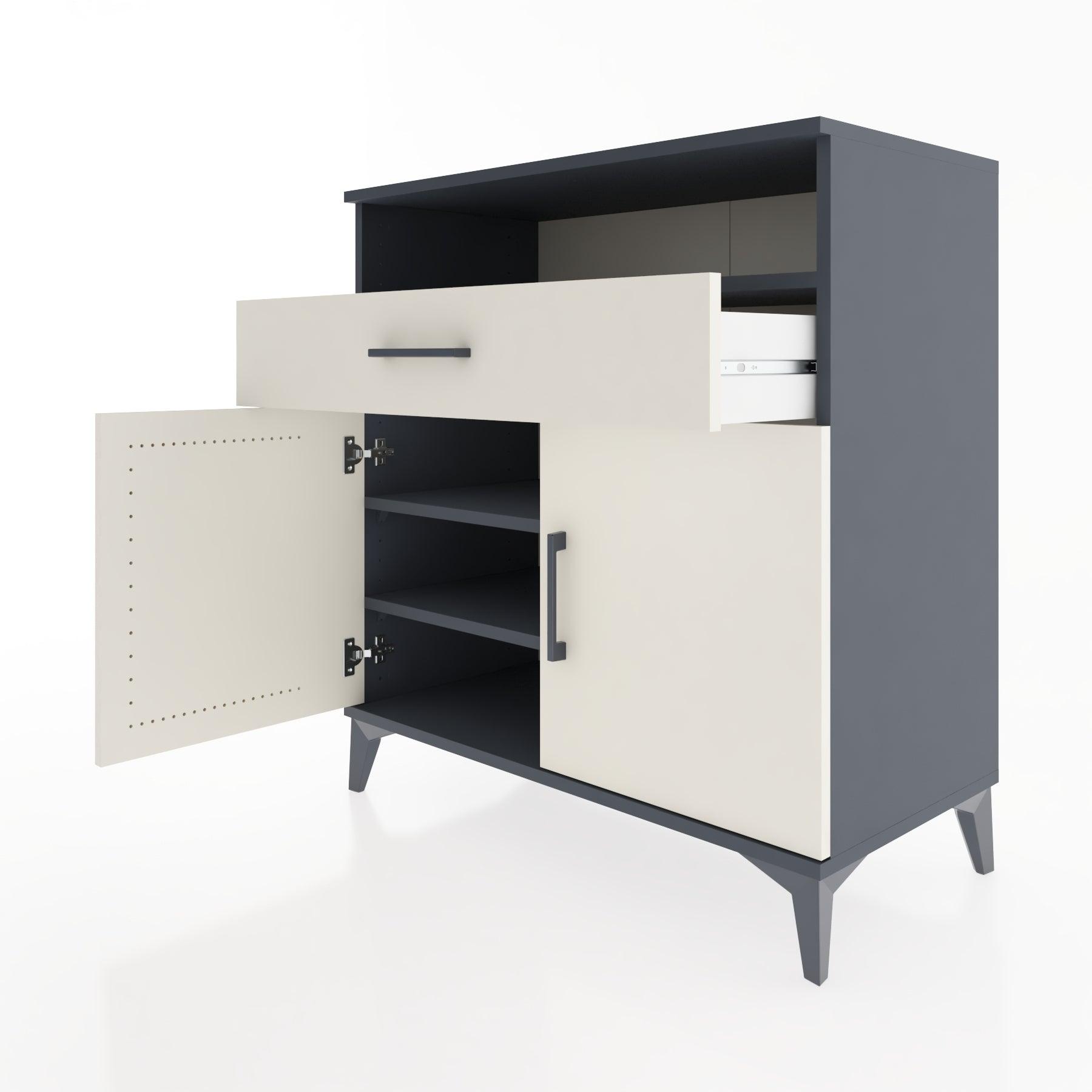 Woodntry Modular Dresser Anthracite 88x44x84 cm Functional F34-2