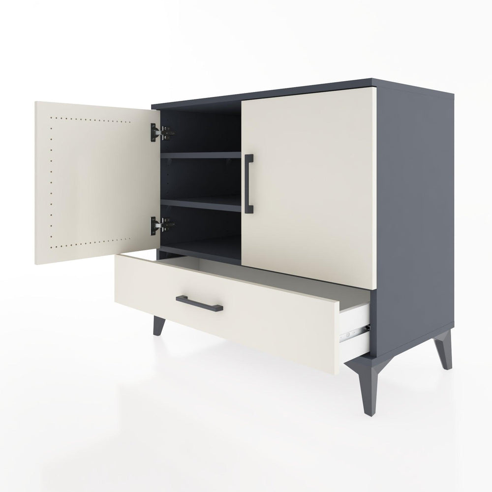 Woodntry Modular Dresser Anthracite 88x44x68 cm with Cover and Drawer KC1-2