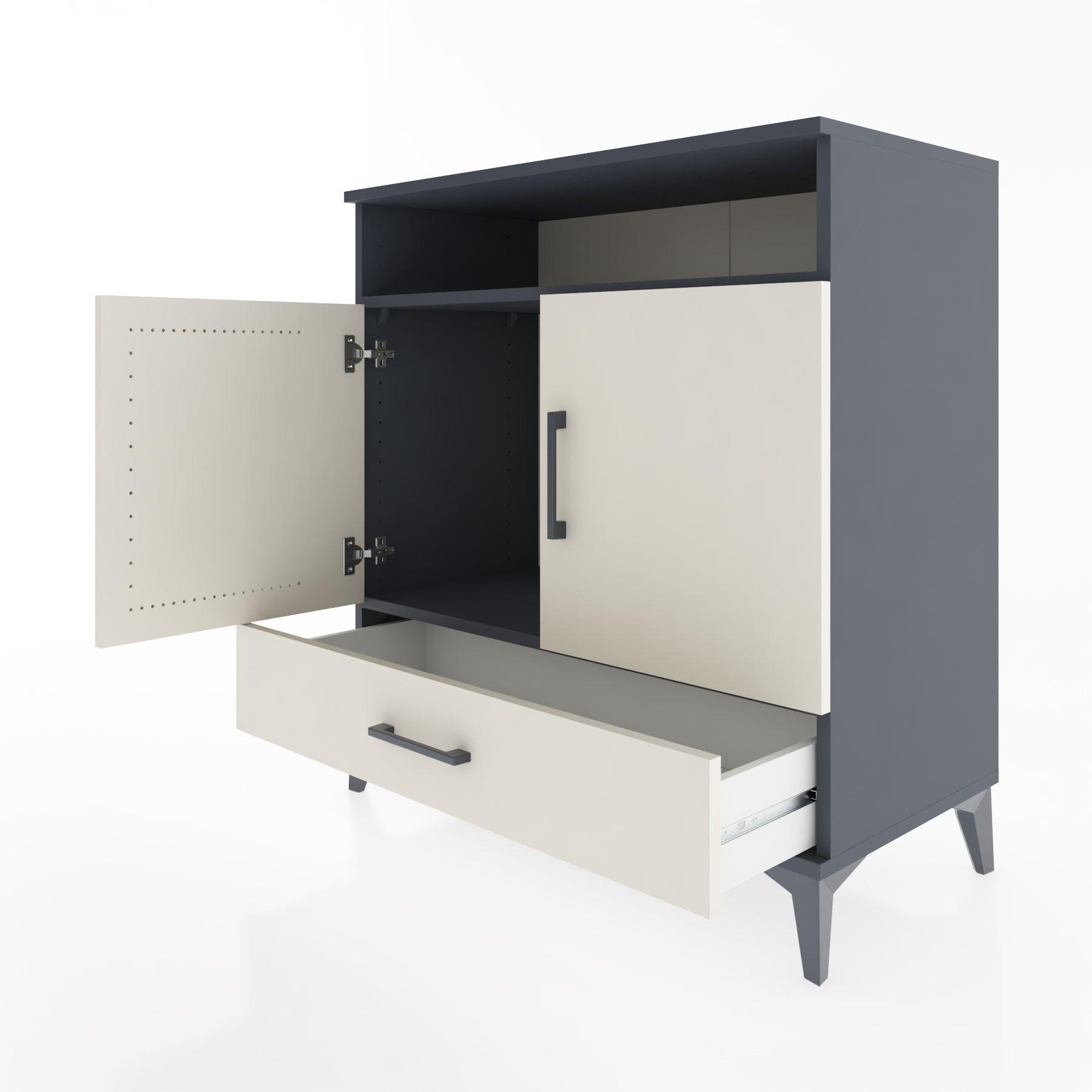 Woodntry Modular Dresser Anthracite 88x44x84 cm Functional F63-2