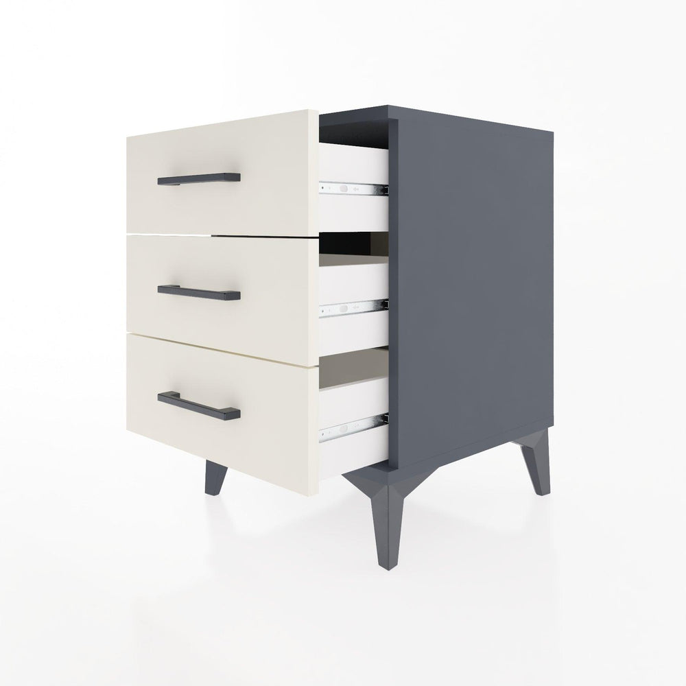 Woodntry Modular Nightstand Anthracite 44x44x52 cm Drawer C1-2