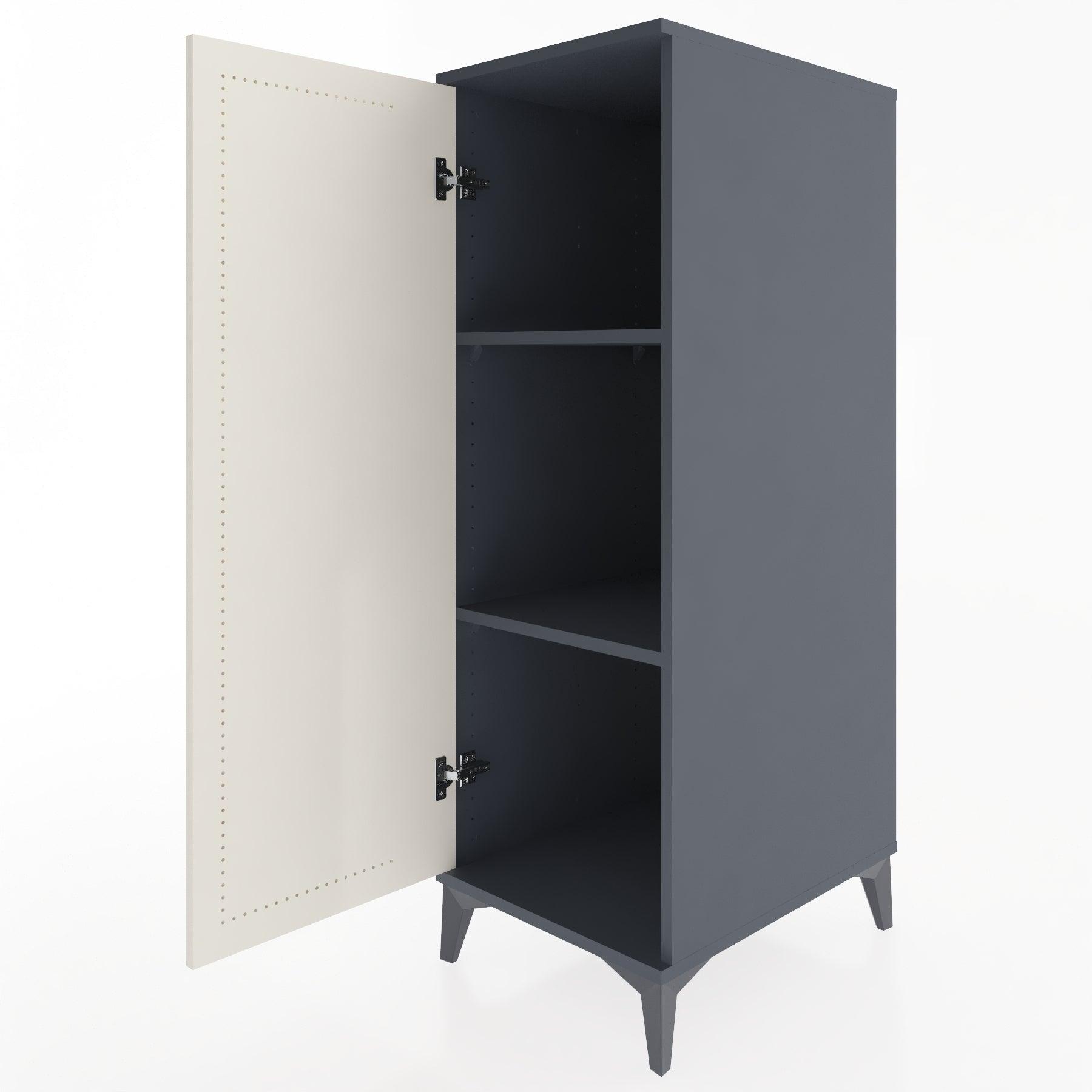 Woodntry Modular Cabinet Anthracite 44x30x122 cm with Door K1-2