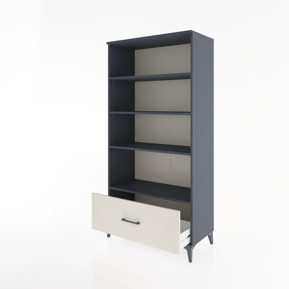 Woodntry Modular Cabinet Anthracite 88x44x170 cm with Drawers and Shelves CR44-2