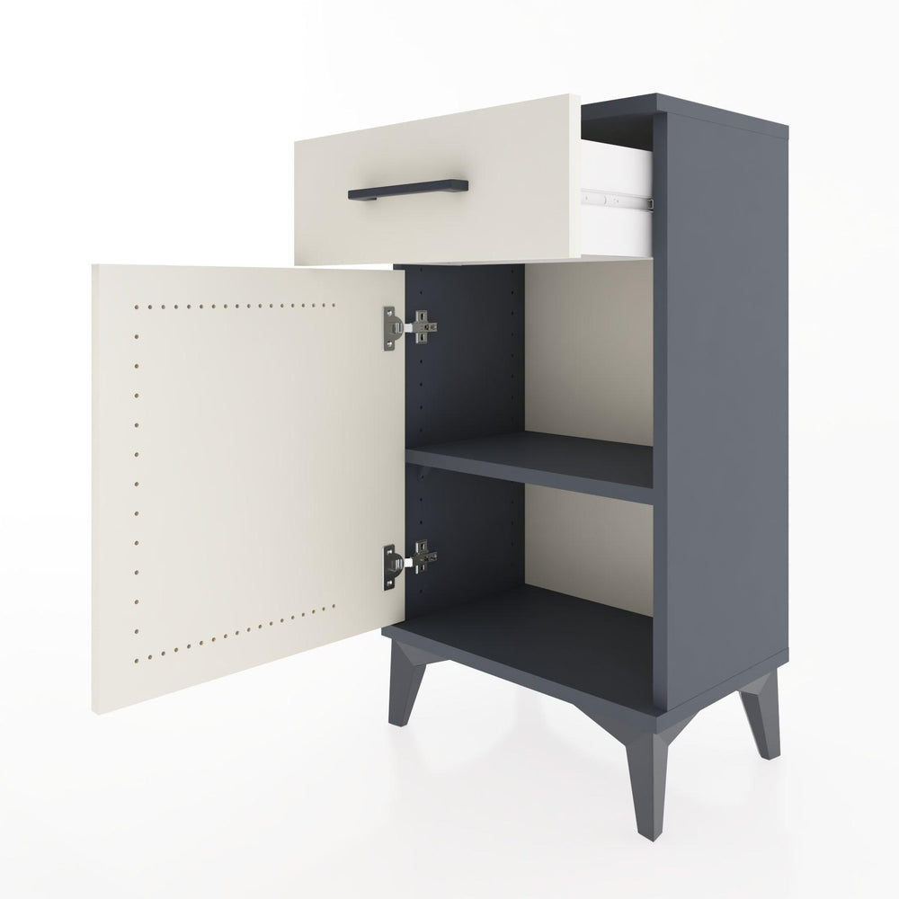 Woodntry Modüler Komodin Çekmece ve Kapaklı V4 44x30x68 cm Antrasit - Woodntry