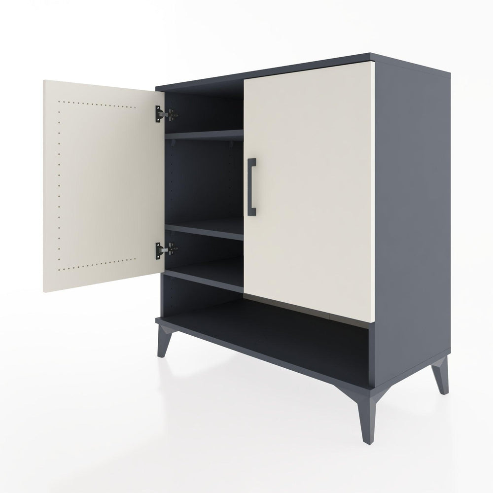 Woodntry Modular Dresser Anthracite 88x44x84 cm with Cover and Shelf KR75-2