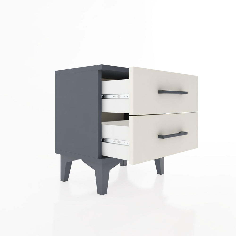 Woodntry Modüler Komodin İki Çekmeceli 44x30x36 cm Antrasit - Woodntry