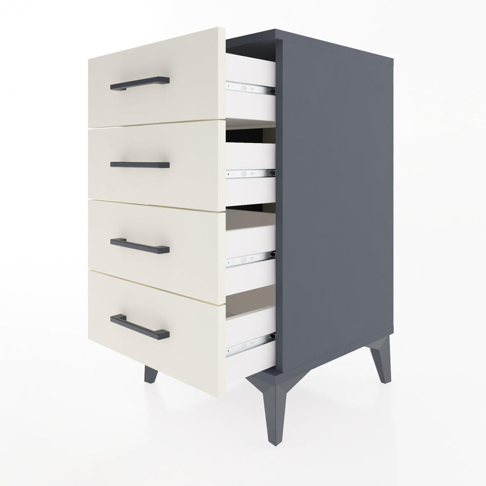 Woodntry Modular Nightstand Anthracite 44x44x68 cm Drawer C1-2