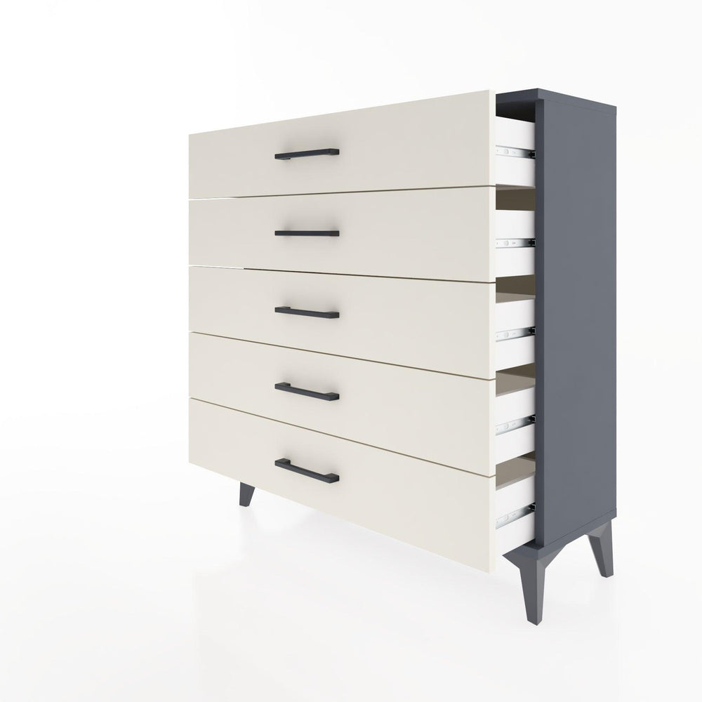 Woodntry Modular Dresser Anthracite 88x30x84 cm Drawer C1-2