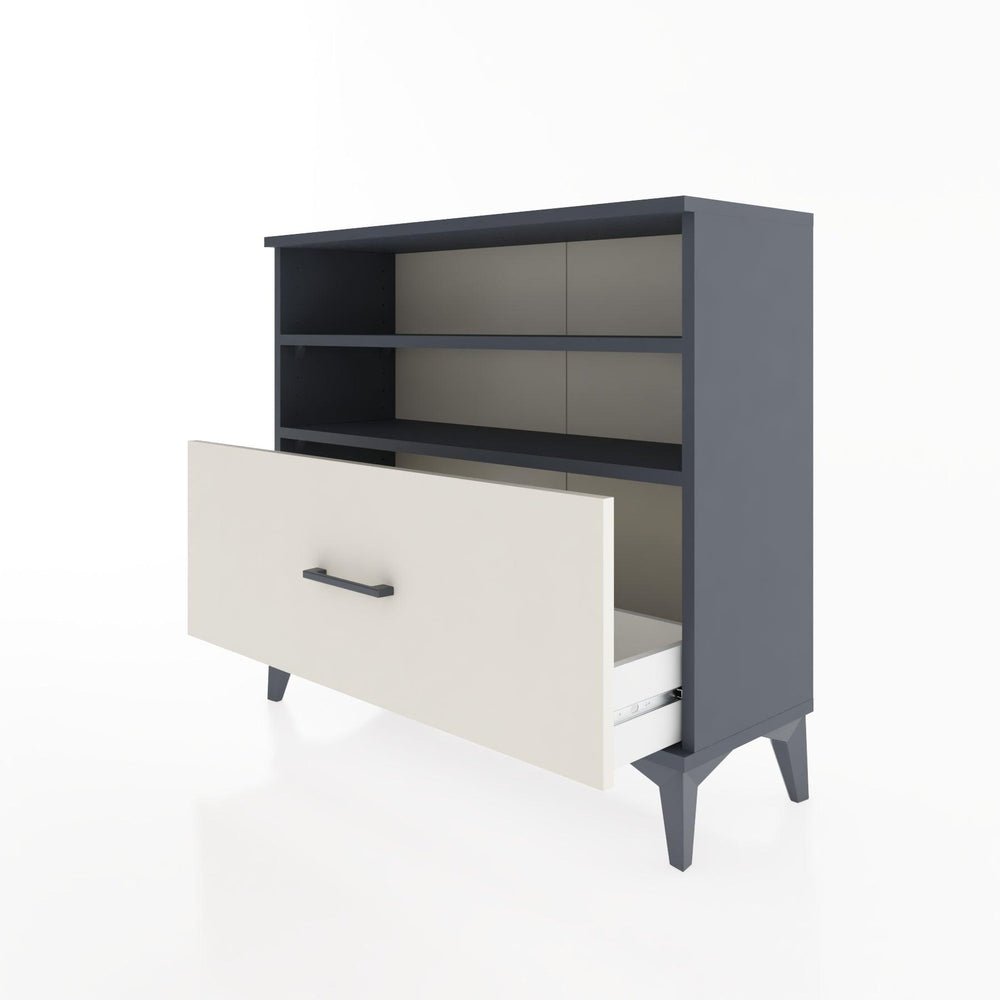 Woodntry Modüler Şifonyer Raf ve Çekmece V1 88x30x68 cm Antrasit - Woodntry