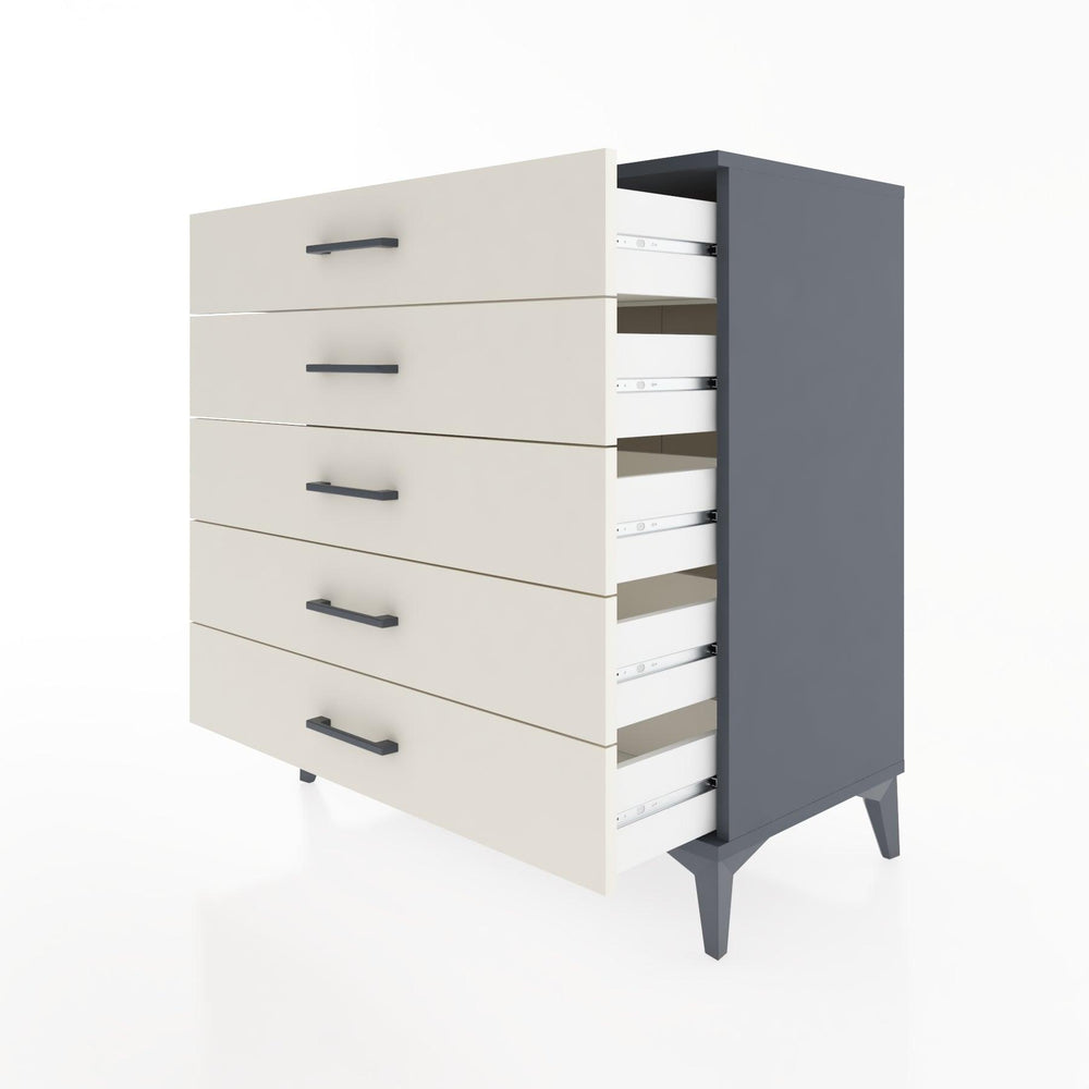 Woodntry Modular Dresser Anthracite 88x44x84 cm Drawer C9-2