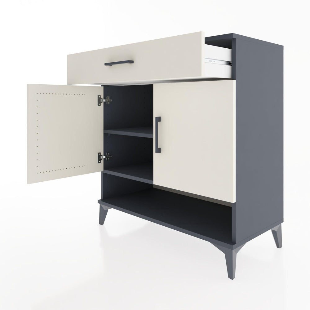 Woodntry Modüler Şifonyer Antrasit 88x44x84 cm Fonksiyonel F65-2