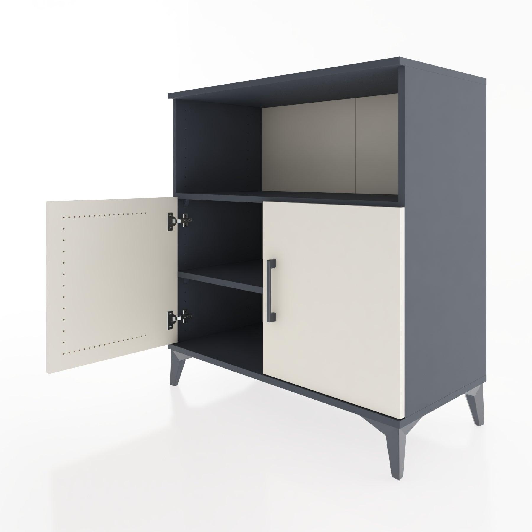 Woodntry Modular Dresser Anthracite 88x44x84 cm with Cover and Shelf KR41-2