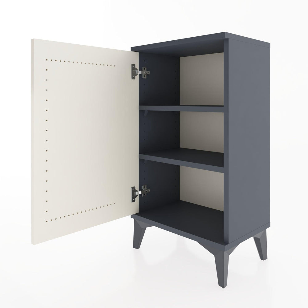 Woodntry Modüler Komodin Tek Kapaklı 44x30x68 cm Antrasit - Woodntry