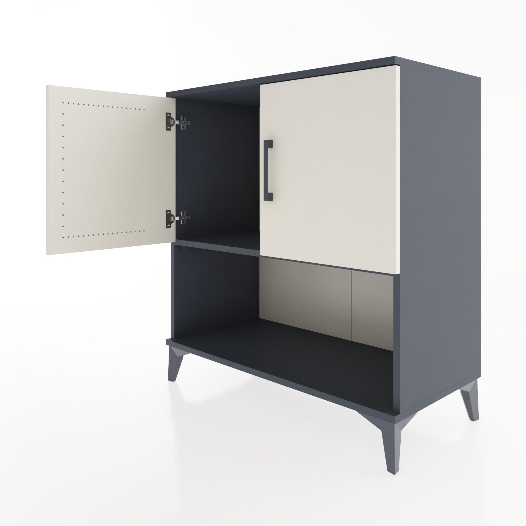 Woodntry Modular Dresser Anthracite 88x44x84 cm with Cover and Shelf KR45-2