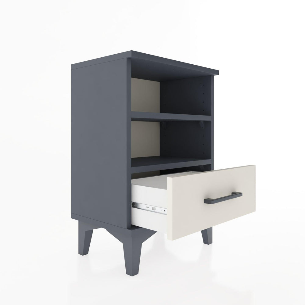 Woodntry Modüler Komodin Çift Raflı 44x30x52 cm Antrasit - Woodntry