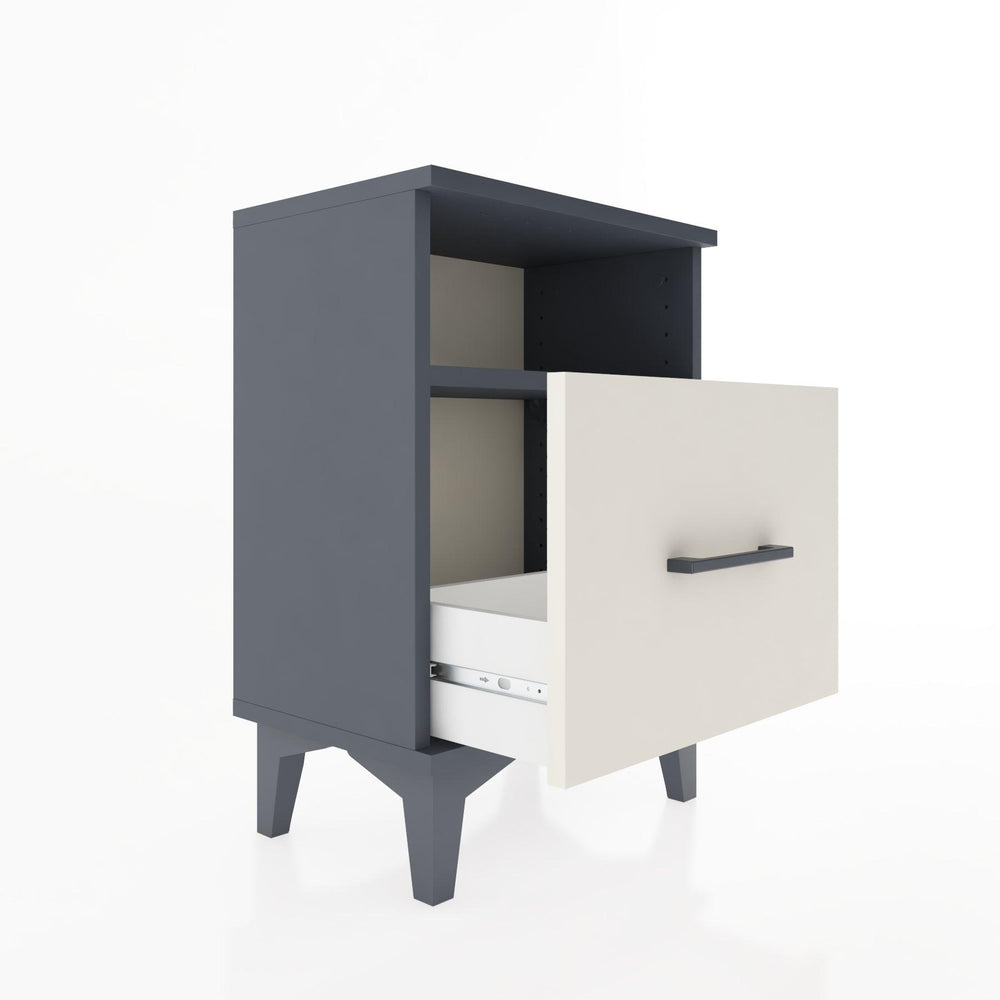 Woodntry Modüler Komodin Raf ve Çekmece 44x30x52 cm Antrasit - Woodntry