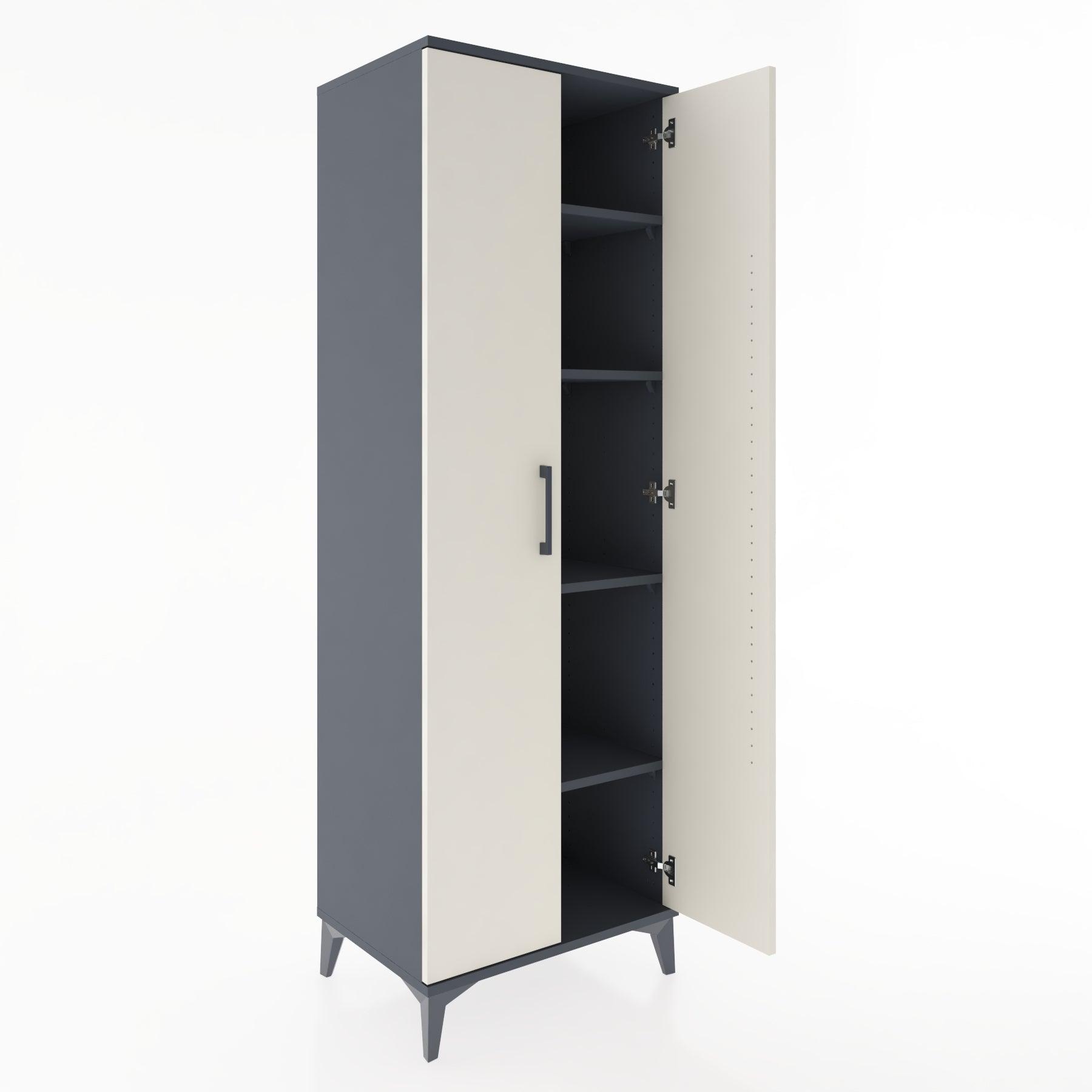 Woodntry Modular Cabinet Anthracite 60x44x170 cm with Cover K9-2