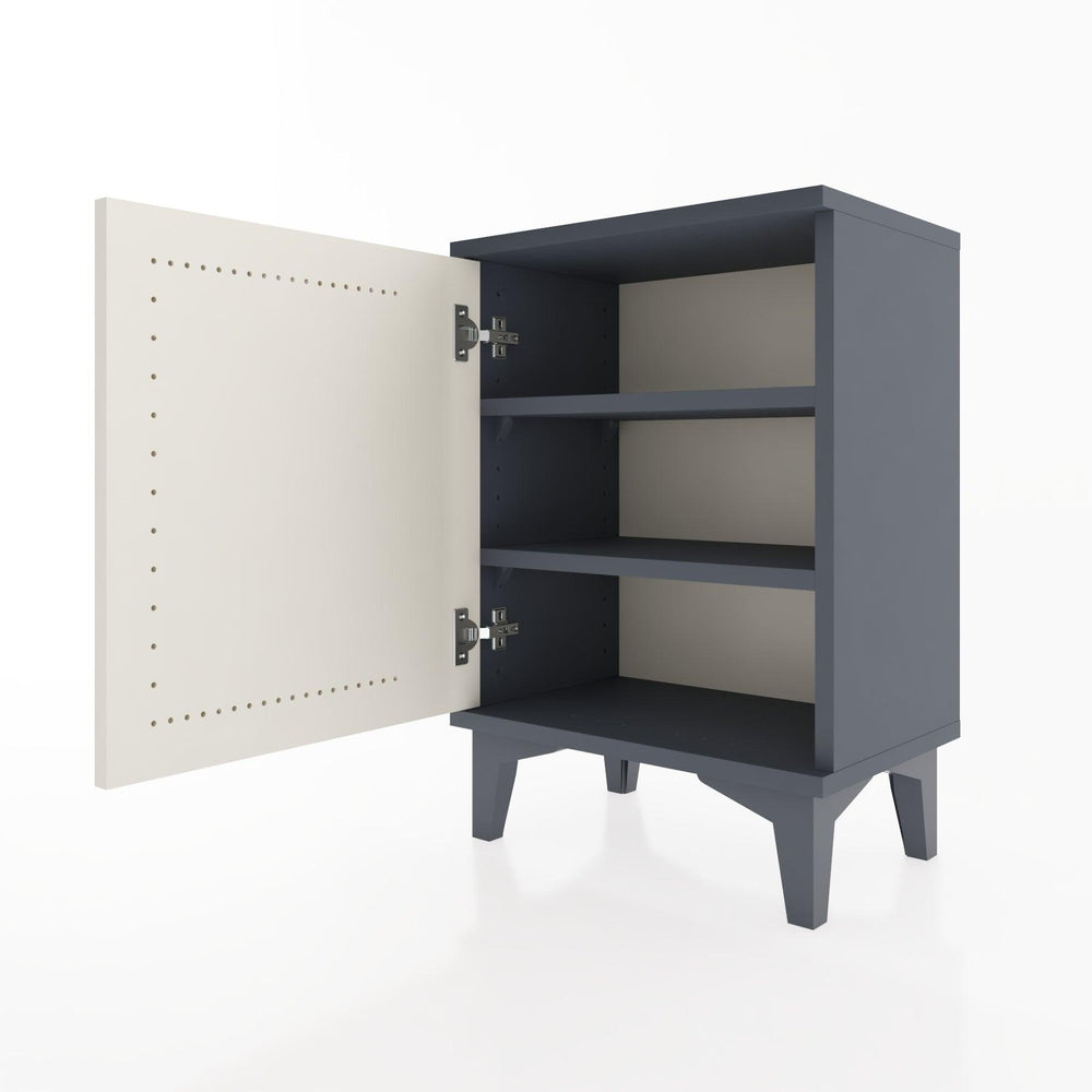 Woodntry Modüler Komodin Tek Kapaklı 44x30x52 cm Antrasit - Woodntry